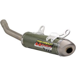 PartzBiz HD DS18211987 - Pro Circuit Ti-2 Silencer คาร์บอนไทเทเนียมท่อไอเสียท่อไอเสีย Honda CR250R 92-96 1821-1987 18211987 Off Road อัพเกรดประสิทธิภาพ Slip บนท่อไอเสียท่อส่วนหัวที่ดีที่สุดสำหรับ Dirt BIKE Motocross x