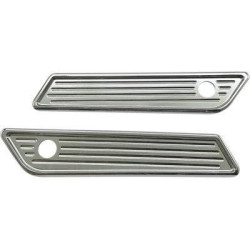 PartzBiz HD DS35011585 - Pro One 104722 Chrome Saddlebag Cover Latch Ball-Milled Harley Touring 14-20 3501-1583 35011583 electra road street glide king