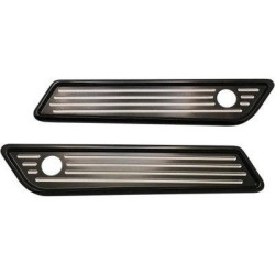 PartzBiz HD DS35011586 - Pro One 104722B Black Saddlebag Cover Latch Ball-Milled Harley Touring 14-20 3501-1583 35011583 electra road street glide king