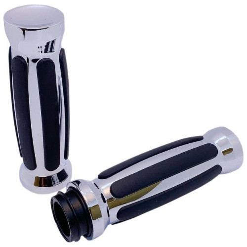PartzBiz HD: 4406747-Pro-One 490001 Chrome ด้ามจับยางตรงแบบกำหนดเอง TBW Harley Big Twin 08-20 PartzBiz HD: 4406747-Pro-One 490001 Chrome ด้ามจับยางตรงแบบกำหนดเอง TBW Harley Big Twin 08-20