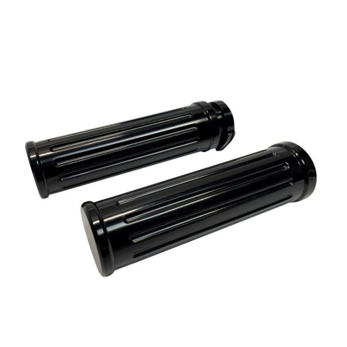 PartzBiz HD: 4406750-Pro-One 500560B ปลอกแฮนด์อลูมิเนียม Billet สีดำคู่ 1” แฮนด์ Harley Harley PartzBiz HD: 4406750-Pro-One 500560B ปลอกแฮนด์อลูมิเนียม Billet สีดำคู่ 1” แฮนด์ Harley Harley