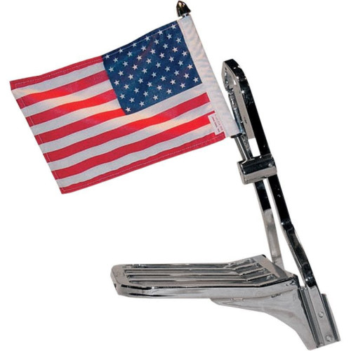 PartzBiz HD: 4406735-Pro Pad 1/2" Square Side Mount Sissy Bar Flag Pole & 10x15 Flag 4 Harley /Metric | RFM-SQSB15 PartzBiz HD: 4406735-Pro Pad 1/2" Square Side Mount Sissy Bar Flag Pole & 10x15 Flag 4 Harley /Metric | RFM-SQSB15