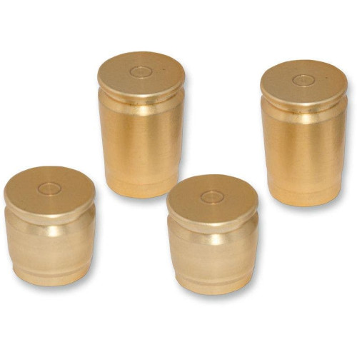 PartzBiz HD: 4406707-Pro Pad Brass Finish 4 Piece Billet Docking Hardware Station Covers for Harley | DSC-SC-SET PartzBiz HD: 4406707-Pro Pad Brass Finish 4 Piece Billet Docking Hardware Station Covers for Harley | DSC-SC-SET