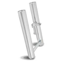 PartzBiz HD AN06-554 - Arlen Ness Hot Fork ขาล่าง Sliders Smooth Chrome Harley Softail 00-06 FLST | 06-554