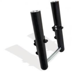 PartzBiz HD AN06-555 - Arlen Ness Hot Fork ขาล่าง Sliders Smooth Black Harley Softail 00-06 FLST | 06-555
