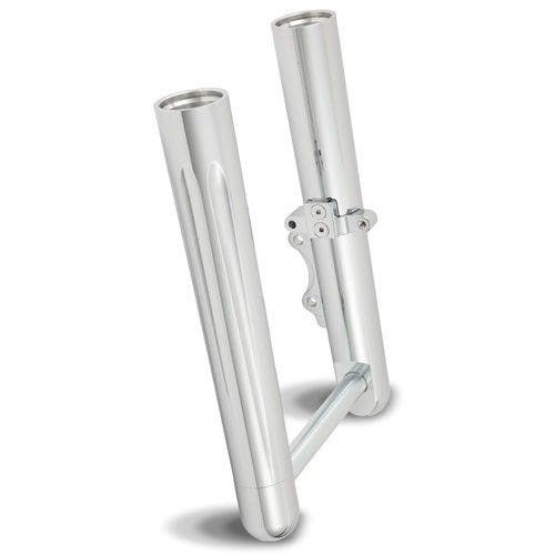 PartzBiz HD: 4406672-Arlen Ness Hot Fork ขาล่าง Sliders Deep Cut Chrome Harley Softail 00-06 FXST | 06-566