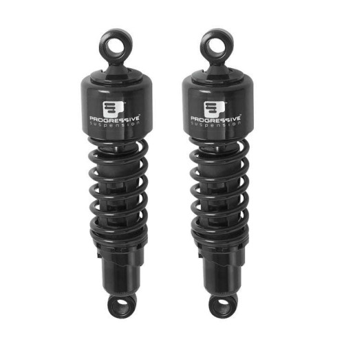 PartzBiz HD: 4406564-Progressive 413-4201B Black 413 Series 11" Shocks Heavy Duty Indian Scout 15-Up