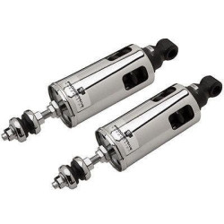 PartzBiz HD PR422-4037C - โช้คอัพโครเมียม Progressive 422 Standard Duty สำหรับ 00-15 Harley Softail | 422-4037C