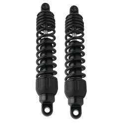 PartzBiz HD PR444-4036B - โช้คหลังแบบมาตรฐาน Progressive Black 444 Series 12” Harley Dyna 91-17 | 444-4036B