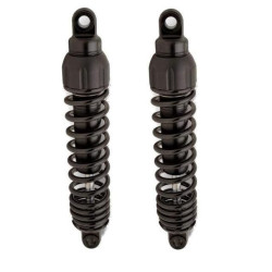 PartzBiz HD PR444-4038B - โช้คหลังแบบมาตรฐาน Progressive Black 444 Series 12.5” Harley Dyna 91-17 | 444-4038B