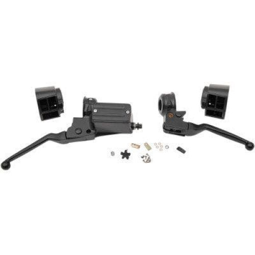 PartzBiz HD: 4406330-Drag Black 11/16" Master Cylinder Handlebar Control Kit Harley Big Twin FX 84-95 0610-2148 06102148 dyna glide wide electra road street king sportster sporty mechanical hydraulic disc single dual Harley Davidson Softail Fat Boy Slim FLSS FLSTFBS Cust PartzBiz HD: 4406330-Drag Black 11/16" Master Cylinder Handlebar Control Kit Harley Big Twin FX 84-95 0610-2148 06102148 dyna glide wide electra road street king sportster sporty mechanical hydraulic disc single dual Harley Davidson Softail Fat Boy Slim FLSS FLSTFBS Cust