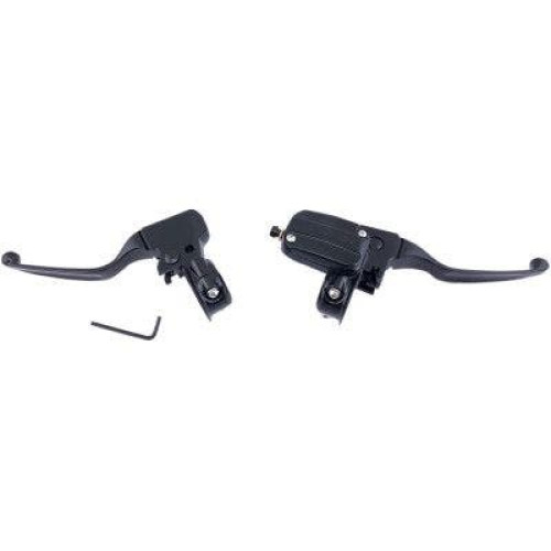 PartzBiz HD: 4406331-Drag Black 1 1/4" Handlebar Brake Clutch Lever Kit Harley FLT Touring 96-07 0610-2151 06102151 dyna glide wide electra road street king sportster sporty mechanical hydraulic disc single dual Harley Davidson Softail Fat Boy Slim FLSS FLSTFBS Custom Ch PartzBiz HD: 4406331-Drag Black 1 1/4" Handlebar Brake Clutch Lever Kit Harley FLT Touring 96-07 0610-2151 06102151 dyna glide wide electra road street king sportster sporty mechanical hydraulic disc single dual Harley Davidson Softail Fat Boy Slim FLSS FLSTFBS Custom Ch
