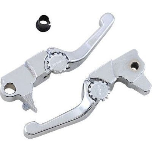PartzBiz HD: 4406321-EPC Great Price. Free Shipping. PSR 12-01662-20 Chrome Anthem Shorty Lever Set Pair Harley Trike 17-18