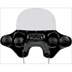 PartzBiz HD DS23300113 - แฟริ่งถอดด่วนของ Hoppe Quadzilla พร้อมลำโพง & Jenson FLD | HDF-SWBK-QZ