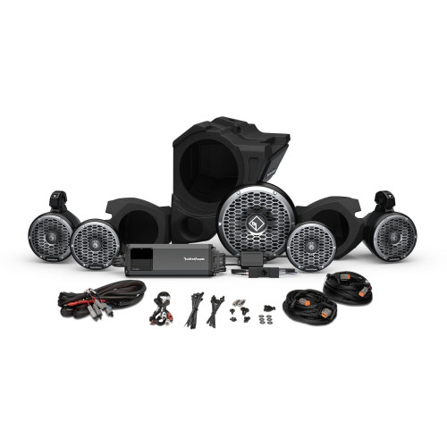 PartzBiz HD: 4404961-Rockford Fosgate Ride Command 3-Way 1500w Front Rear Color Optix Speaker Subwoofer Kit Polaris¬Æ RZR¬Æ Models (Gen-3)
