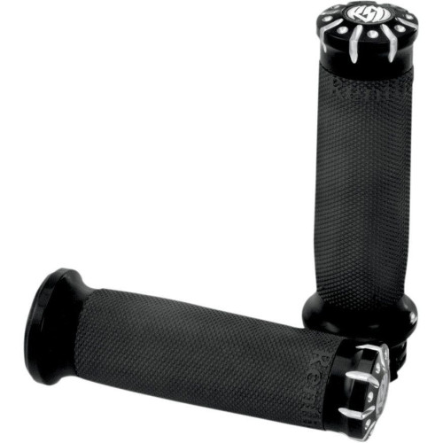 PartzBiz HD: 4404915-Roland Sands Design RSD Black Contrast Chrono Billet Hand Grips Cable Throttle | 0063-2036-BM PartzBiz HD: 4404915-Roland Sands Design RSD Black Contrast Chrono Billet Hand Grips Cable Throttle | 0063-2036-BM