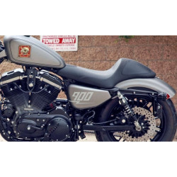 PartzBiz HD DS08040437 - Roland Sands Cafe Racer Seat for Harley XL 3.3 Gallon Bobber | 