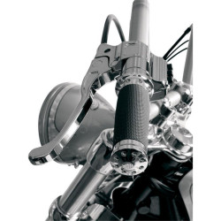 PartzBiz HD PM0063-2019-CH - Roland Sands Design RSD Chrome Tracker ปลอกแฮนด์ Billet Harley Cable Throttle | 0063-2019-ช
