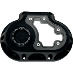 PartzBiz HD PM0177-2022-SMB - Roland Sands Clarity Cable 6-Speed Transmission Side Cover Harley 07-14 Black Ops | 0177-2022-SMB PartzBiz HD PM0177-2022-SMB - Roland Sands Clarity Cable 6-Speed Transmission Side Cover Harley 07-14 Black Ops | 0177-2022-SMB