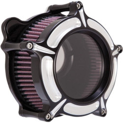 PartzBiz HD PM0206-2126-BM - Roland Sands RSD Black Contrast Cut Clarion Air Cleaner Harley Cable Big Twin | 0206-2126-BM