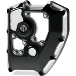 PartzBiz HD PM0177-2005-BM - Roland Sands RSD Black Contrast Cut Clarity Cam Timing Covers Harley FL 01-15 | 0177-2005-BM
