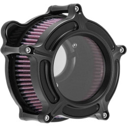 PartzBiz HD PM0206-2127-SMB - Roland Sands RSD Black Ops Clarion Stage 1 Air Cleaner Harley 91-19 XL CV EFI | 0206-2127-SMB