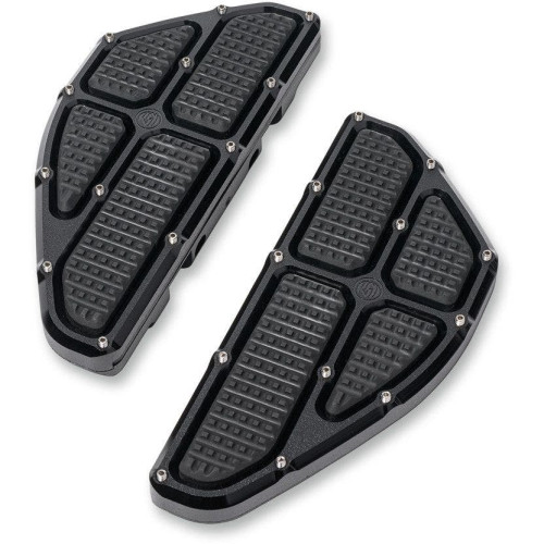 PartzBiz HD: 4404779-Roland Sands RSD Black Ops Traction Passenger Rear Floorboards Harley FL 84-17 | 0036-1013-SMB