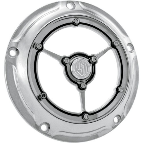 PartzBiz HD: 4404753-Roland Sands RSD Chrome Clarity 5 Hole Derby Cover Harley Big Twin 99-14 | 0177-2007-ช PartzBiz HD: 4404753-Roland Sands RSD Chrome Clarity 5 Hole Derby Cover Harley Big Twin 99-14 | 0177-2007-ช