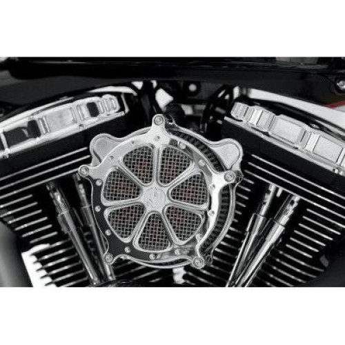 PartzBiz HD: 4404764-Roland Sands RSD Chrome Speed 7 Venturi Air Cleaner 08-17 Harley FLH/T & Softail