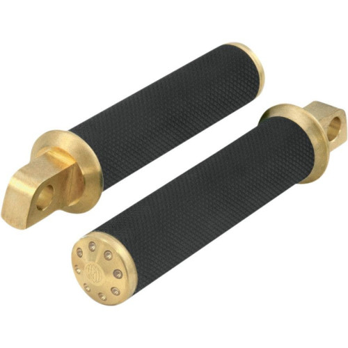 PartzBiz HD: 4404720-Roland Sands RSD Tracker 45 Degree Male Mount Foot Pegs for Harley - Brass - 0035-1090