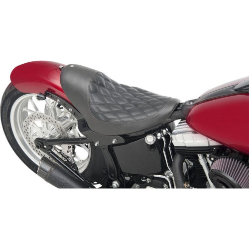 PartzBiz HD: 4404727-Roland Sands Tracker Fender Solo Seat Boss Black Harley Softail 00-14 FXST/FLST - 76947