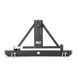 PartzBiz HD RT-10592A - หยาบประเทศ 10592A กันชนด้านหลังเต็มรูปแบบ W/ยางสำหรับ 87-06 JEEP Wrangler YJ TJ Heavy Duty อัพเกรด