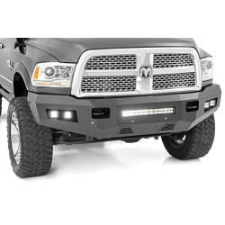 PartzBiz HD RT-10785 - Rough Country 10785 Heavy Duty Front Bumper w/ LED Lights 2010-2018 Dodge Ram 2500 3500