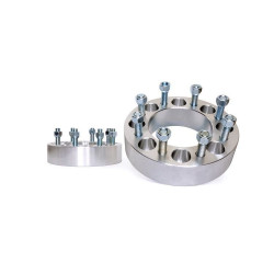 PartzBiz HD RT-1099 - Rough Country 1099 2" Wheel Spacer Pair 1994-2011 Ram 2500 3500 8x6.5 9/16" Lug cummins diesel slt limited laramie rt rebel st sxt sport express hemi wide rim tire stance