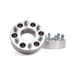 PartzBiz HD RT-1101 - Rough Country 1101 2.0" Wheel Spacers Pair 88-18 Silverado Sierra GM SUV 6x5.5 silverado sierra suburban yukon tahoe 2wd 4wd rim tire