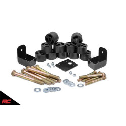 PartzBiz HD RT-1157 - Rough Country 1157 Full 1.25" Body Lift Kit for 1997-2006 Jeep Wrangler TJ LJ 4WD 4.0L 6 Cylinder 2.5L 4 Cylinder 4wd 4x4 Best New Suspension Upgrade Offroad System Rubicon Sahara Sport SE