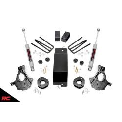 PartzBiz HD RT-12130 - Rough Country 12130 3.5" Lifted Knuckle 2014-2018 Chevy Silverado Sierra 1500 4wd 4x4 GMC Best New Suspension System Shocks Blocks Axles Spacers N3 Upgrade High Country LTZ Z71 
