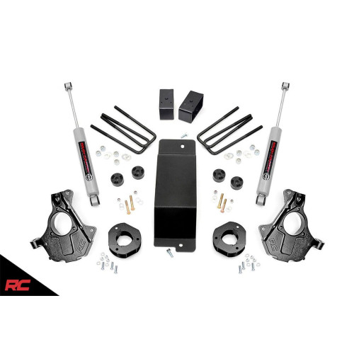 PartzBiz HD: 4404681-Rough Country 12130 3.5" Lifted Knuckle 2014-2018 Chevy Silverado Sierra 1500 4wd 4x4 GMC Best New Suspension System Shocks Blocks Axles Spacers N3 Upgrade High Country LTZ Z71 PartzBiz HD: 4404681-Rough Country 12130 3.5" Lifted Knuckle 2014-2018 Chevy Silverado Sierra 1500 4wd 4x4 GMC Best New Suspension System Shocks Blocks Axles Spacers N3 Upgrade High Country LTZ Z71