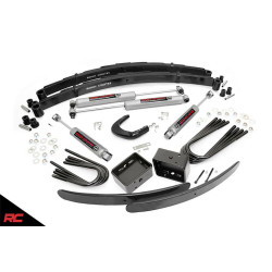 PartzBiz HD RT-155.20 - Rough Country 155.20 Full 6" Lift Kit 1977-87 Chevy GMC Trucks SUVs 1/2 Ton 4WD C10 K10 C15 K15 Chevrolet 4x4 Best New Suspension Upgrade Monster Truck Bogger Leaf Springs Shocks Blocks Front Rear Square Body
