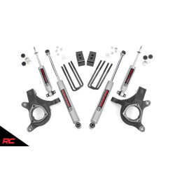 PartzBiz HD RT-232N2 - Rough Country 232N2 3" Lift Kit w/ N3 Shocks 1999-2006 Silverado Sierra 1500 2WD Chevy GMC Best new suspension upgrade shocks blocks