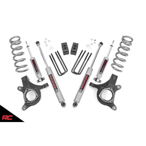 PartzBiz HD: 4404649-Rough Country 239N2 4.5" Lift Kit w/ N3 Shocks 99-06 Chevy Silverado Sierra 2WD GMC Best new suspension upgrade shocks blocks PartzBiz HD: 4404649-Rough Country 239N2 4.5" Lift Kit w/ N3 Shocks 99-06 Chevy Silverado Sierra 2WD GMC Best new suspension upgrade shocks blocks