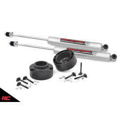 PartzBiz HD RT-374.20 - Rough Country 374.20 Front 2.5" Leveling Kit N3 Shocks 1994-2012 Dodge Ram 3500 4x4 best new suspension upgrade system limited trx st express long horn big horn laramie offroad shocks spring spacers