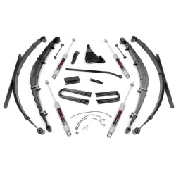 PartzBiz HD RT-488.20 - Rough Country 488.20  8" Lift Kit w/ N3 Shocks 99-04 Ford F250 F350 Super Duty 4wd 4x4 Diesel Offroad best new steering upgrade Shock Absorber leaf springs