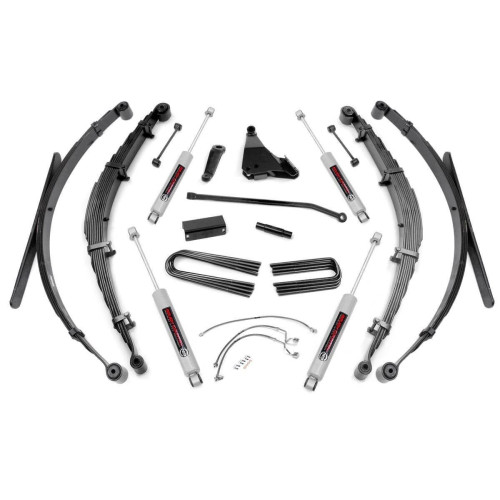 PartzBiz HD: 4404638-Rough Country 488.20 8" Lift Kit w/ N3 Shocks 99-04 Ford F250 F350 Super Duty 4wd 4x4 Diesel Offroad best new steering upgrade Shock Absorber leaf springs PartzBiz HD: 4404638-Rough Country 488.20 8" Lift Kit w/ N3 Shocks 99-04 Ford F250 F350 Super Duty 4wd 4x4 Diesel Offroad best new steering upgrade Shock Absorber leaf springs