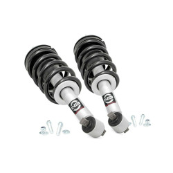 PartzBiz HD RT-500029 - Rough Country 500029 Front N3 Leveling Struts 07-13 Chevy GMC 1500 Pickup/SUV Tahoe Yukon Suspension Suburban Silverado Sierra Avalanche 1500 4wd 2wd 4x4 rwd Best new Shock Coil Upgrade Replacement offroad truck