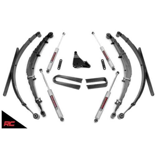 PartzBiz HD: 4404644-Rough Country 50130 4" Lift Kit w/ N3 Shocks 99-04 Ford Super Duty F250 F350 4WD Super Duty Diesel Powerstroke 4wd 4x4 Offroad best new steering upgrade Shock Absorber leaf spring suspension PartzBiz HD: 4404644-Rough Country 50130 4" Lift Kit w/ N3 Shocks 99-04 Ford Super Duty F250 F350 4WD Super Duty Diesel Powerstroke 4wd 4x4 Offroad best new steering upgrade Shock Absorber leaf spring suspension