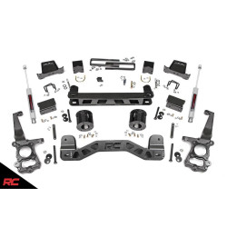 PartzBiz HD RT-55330 - Rough Country 55330 6" Suspension Lift Kit w/ N3 Shocks 2015-2019 Ford F150 2WD Shocks King Ranch Lariat Extended Crew Cab Pick Up 55731 V8 V6 4-Door 2-Door Raptor XLT SSV