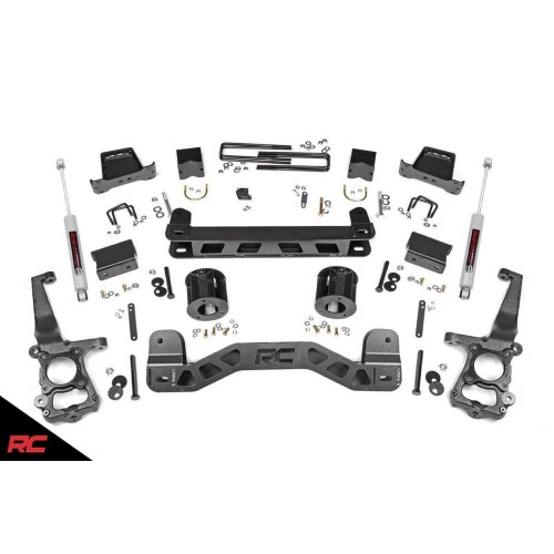 PartzBiz HD: 4404612-Rough Country 55330 6" Suspension Lift Kit w/ N3 Shocks 2015-2019 Ford F150 2WD Shocks King Ranch Lariat Extended Crew Cab Pick Up 55731 V8 V6 4-Door 2-Door Raptor XLT SSV PartzBiz HD: 4404612-Rough Country 55330 6" Suspension Lift Kit w/ N3 Shocks 2015-2019 Ford F150 2WD Shocks King Ranch Lariat Extended Crew Cab Pick Up 55731 V8 V6 4-Door 2-Door Raptor XLT SSV
