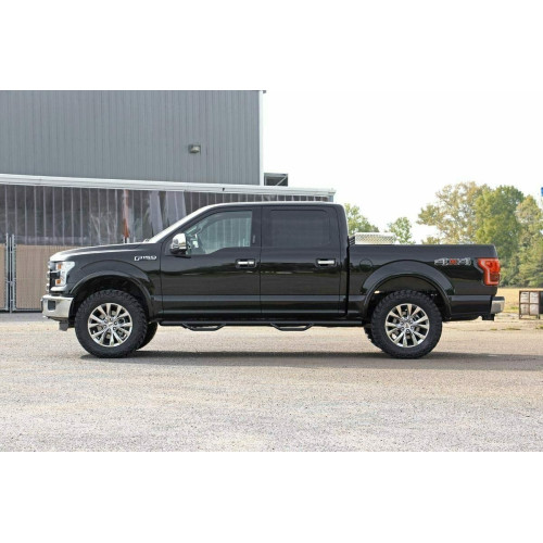 PartzBiz HD: 4404614-Rough Country 569 Front 2" Billet Leveling Lift Kit 2014-Up Ford F150 Suspension 4x4 4wd 2wd rwd Best new upgrade lift xlt sl fx4 king ranch lariat offroad Front shock spring spacers pucks
