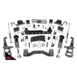 PartzBiz HD RT-55731 - Rough Country 6" Lift Kit fits 15-19 Ford F150 4WD with N3 Loaded Struts Shocks King Ranch Lariat Extended Crew Cab Pick Up 55731 V8 V6 4-Door 2-Door Raptor XLT SSV